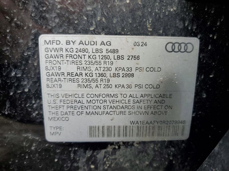 Продажа на аукционе авто 2024 Audi Q5, vin: WA1EAAFY0R2079946, номер лота: 77014425