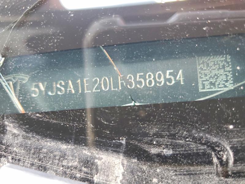 Продажа на аукционе авто 2020 Tesla Model S, vin: 5YJSA1E20LF358954, номер лота: 78833865