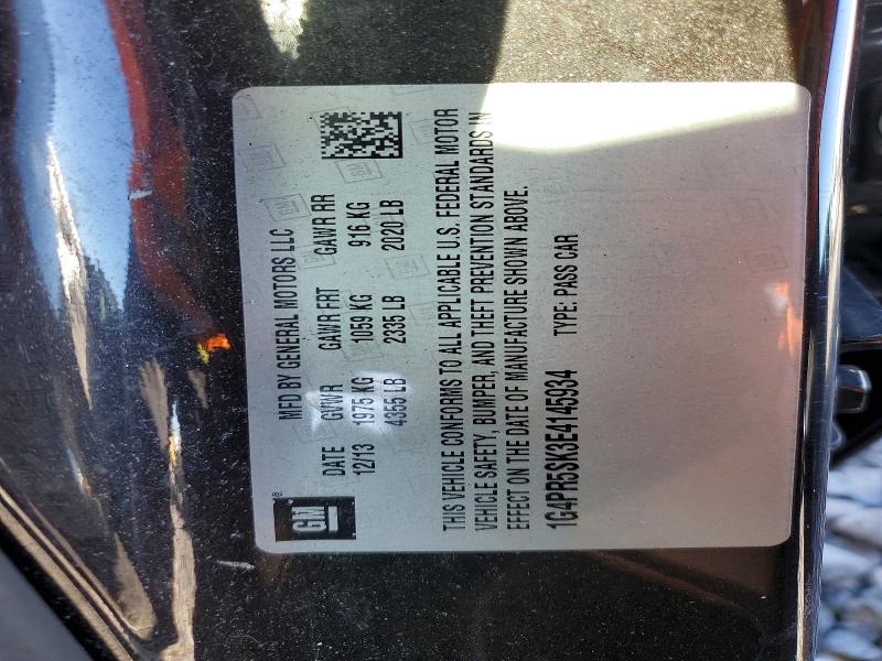 Aukcja sprzedaży 2014 Buick Verano, vin: 1G4PR5SK3E4145934, numer aukcji: 75917235