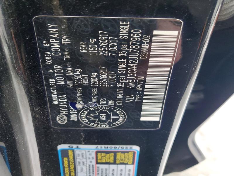 Продаж на аукціоні авто 2018 Hyundai Tucson, vin: KM8J3CA42JU787960, номер лоту: 78059775