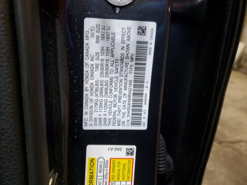 Продажа на аукционе авто 2024 Honda Cr-v, vin: 2HKRS4H49RH421666, номер лота: 77625405