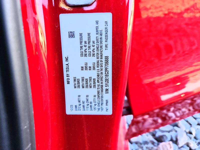 Aukcja sprzedaży 2023 Tesla Model 3, vin: 5YJ3E1EC2PF706888, numer aukcji: 76432555