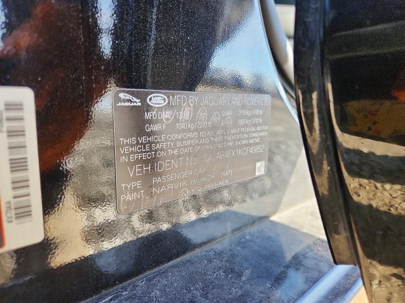77620295 :رقم المزاد ، SAJAR4FX1KCP49852 vin ، 2019 Jaguar Xe مزاد بيع