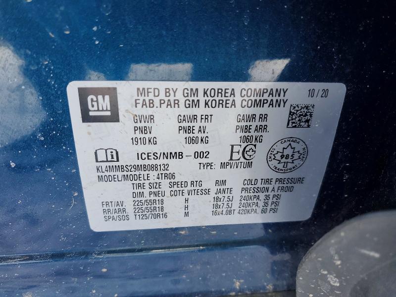 Aukcja sprzedaży 2021 Buick Encore Gx, vin: KL4MMBS29MB088132, numer aukcji: 77733105