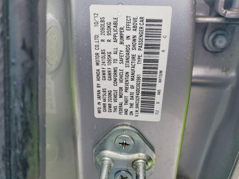 Aukcja sprzedaży 2013 Acura Tsx, vin: JH4CU2F40DC003961, numer aukcji: 77199095