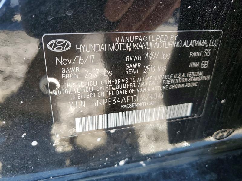 Aukcja sprzedaży 2018 Hyundai Sonata, vin: 5NPE34AF1JH674041, numer aukcji: 76401195