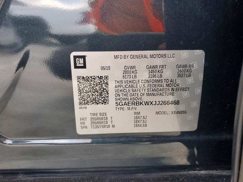 Продаж на аукціоні авто 2018 Buick Enclave, vin: 5GAERBKWXJJ266468, номер лоту: 76901125