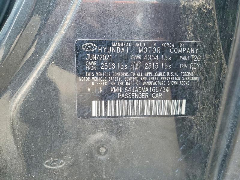 Aukcja sprzedaży 2021 Hyundai Sonata, vin: KMHL64JA9MA166734, numer aukcji: 48350586