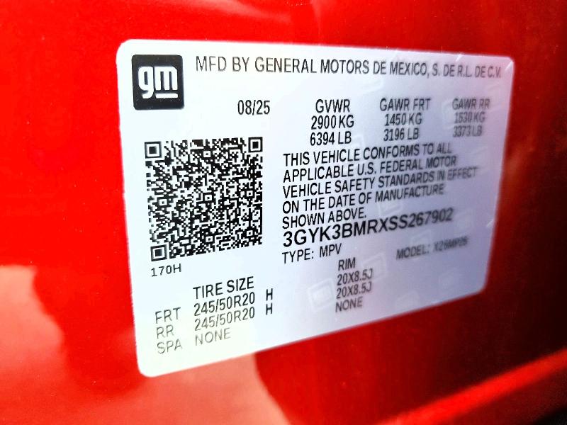 Продаж на аукціоні авто 2025 Cadillac Optiq, vin: 3GYK3BMRXSS267902, номер лоту: 78718735