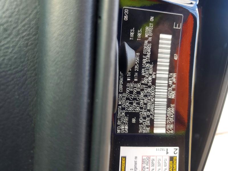 76769845 :رقم المزاد ، JTJSARBZ1M2180070 vin ، 2021 Lexus Nx مزاد بيع