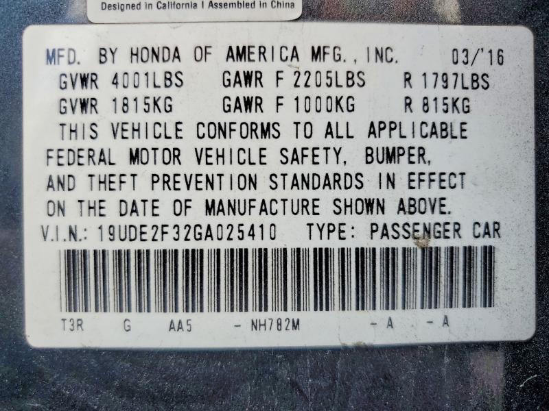 Aukcja sprzedaży 2016 Acura Ilx Base W, vin: 19UDE2F32GA025410, numer aukcji: 77150815