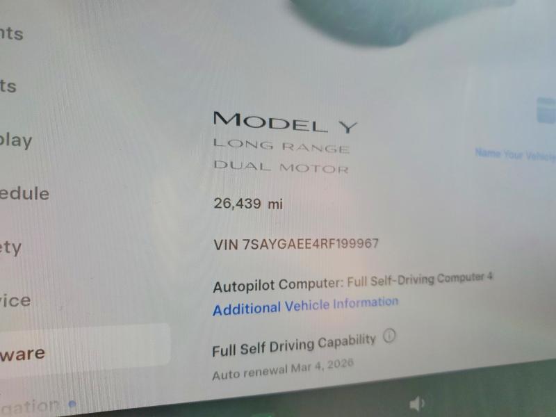 Aukcja sprzedaży 2024 Tesla Model Y, vin: 7SAYGAEE4RF199967, numer aukcji: 76946765