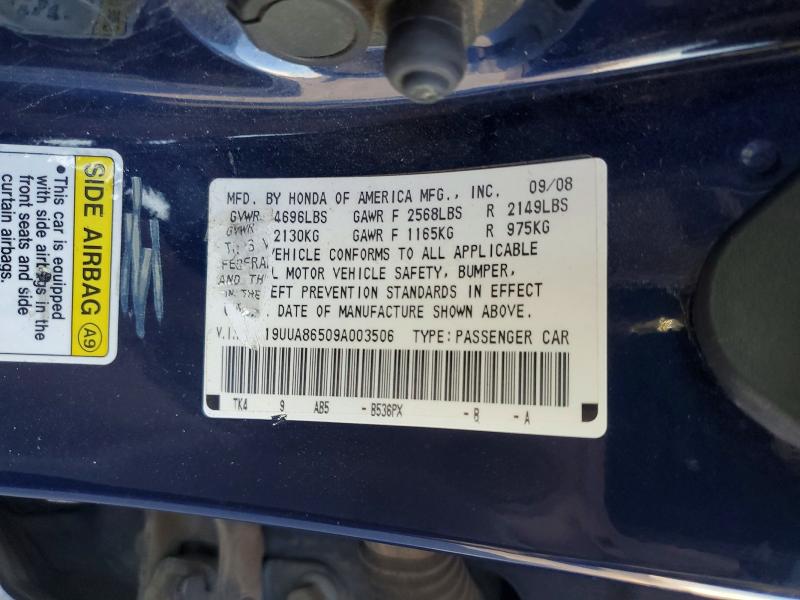 Aukcja sprzedaży 2009 Acura Tl, vin: 19UUA86509A003506, numer aukcji: 77396765