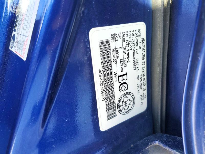 2018 Nissan Rogue Sport მანქანა იყიდება აუქციონზე, vin: JN1BJ1CR8JW260637, აუქციონის ნომერი: 78526355
