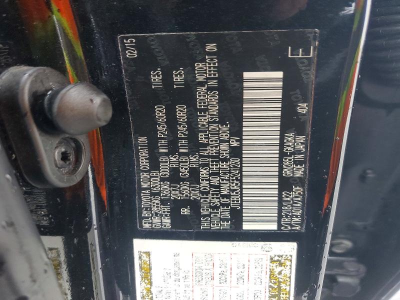 Продаж на аукціоні авто 2015 Toyota 4runner, vin: JTEBU5JR5F5241230, номер лоту: 79182035