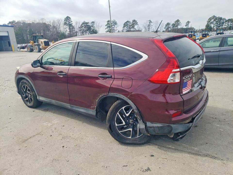 75791335 :رقم المزاد ، 2HKRM3H49GH538567 vin ، 2016 Honda Cr-v مزاد بيع