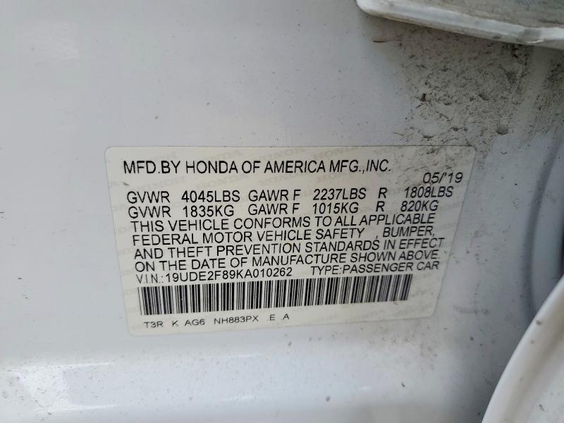 Продажа на аукционе авто 2019 Acura Ilx, vin: 19UDE2F89KA010262, номер лота: 76492935