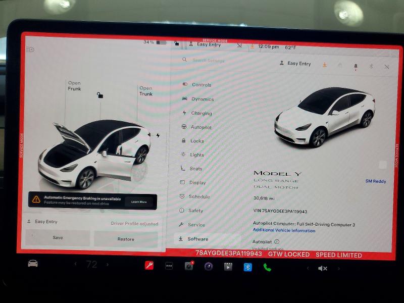 Aukcja sprzedaży 2023 Tesla Model Y, vin: 7SAYGDEE3PA119943, numer aukcji: 77706375