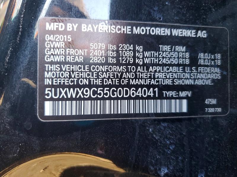 Aukcja sprzedaży 2016 Bmw X3, vin: 5UXWX9C55G0D64041, numer aukcji: 76866775