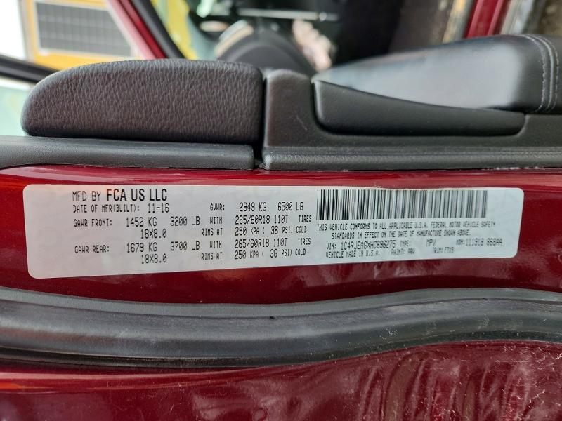 77953735 :رقم المزاد ، 1C4RJEAGXHC696275 vin ، 2017 Jeep Grand Cherokee مزاد بيع