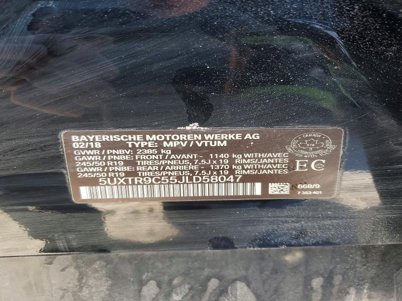 Продажа на аукционе авто 2018 Bmw X3, vin: 5UXTR9C55JLD58047, номер лота: 77225195