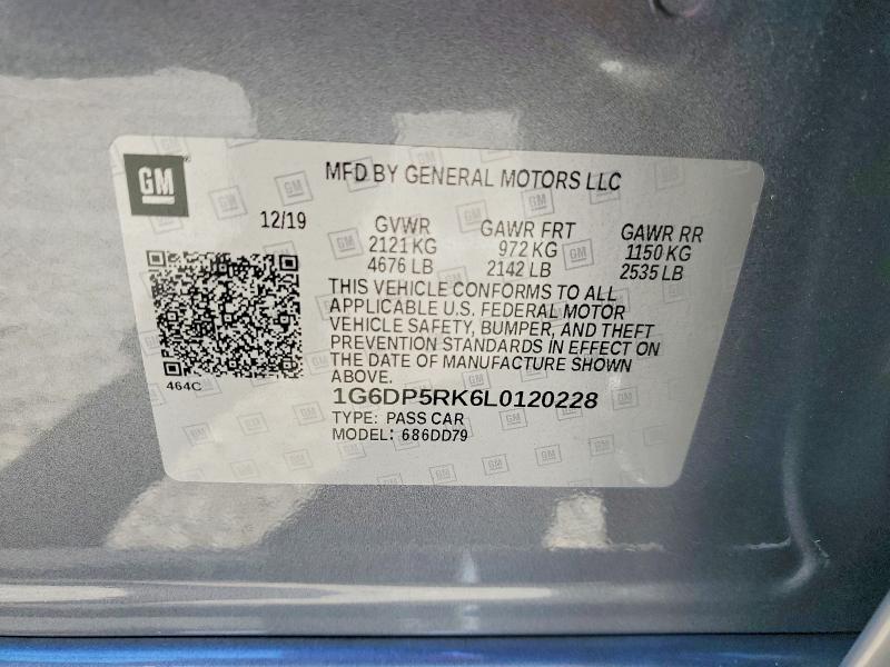 Продажа на аукционе авто 2020 Cadillac Ct5, vin: 1G6DP5RK6L0120228, номер лота: 77345495