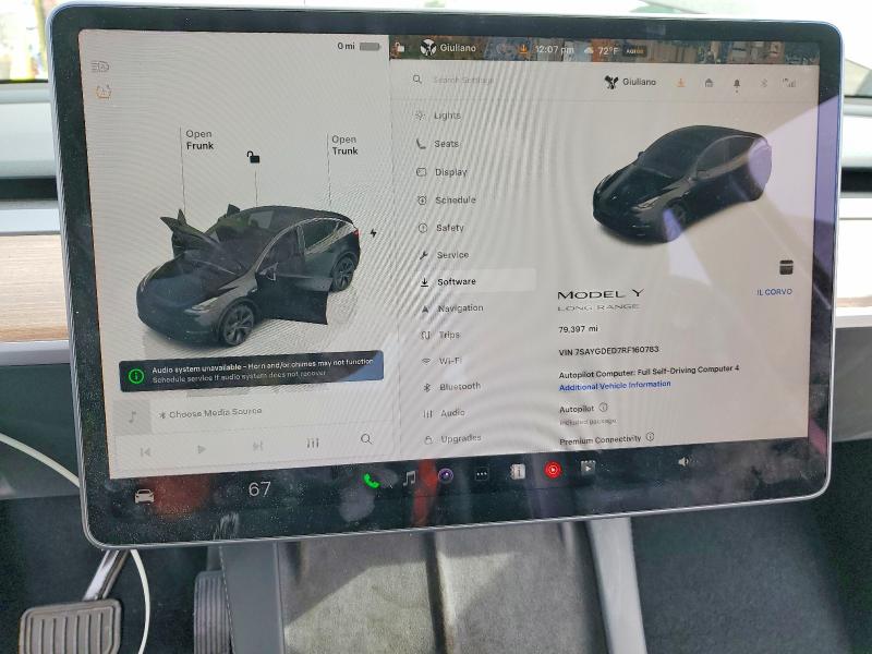 76775485 :رقم المزاد ، 7SAYGDED7RF160783 vin ، 2024 Tesla Model Y مزاد بيع