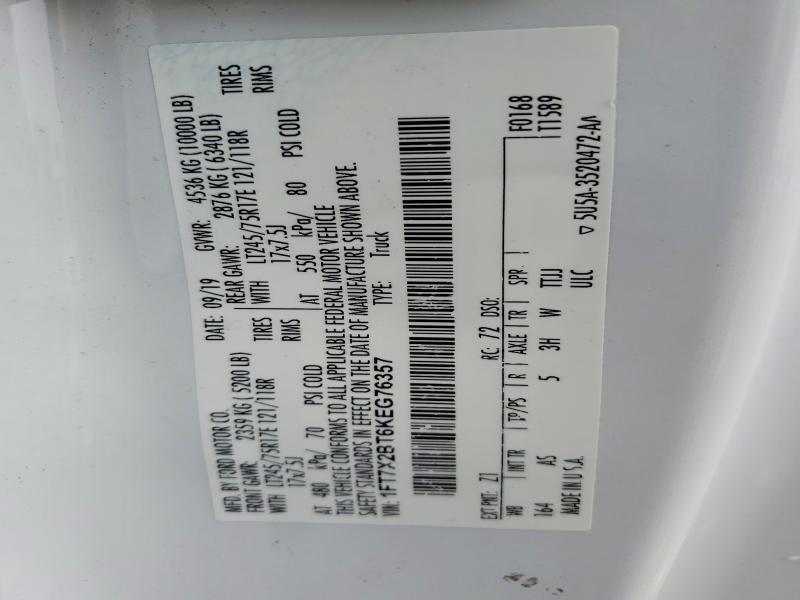 Aukcja sprzedaży 2019 Ford F250, vin: 1FT7X2BT6KEG76357, numer aukcji: 75616645
