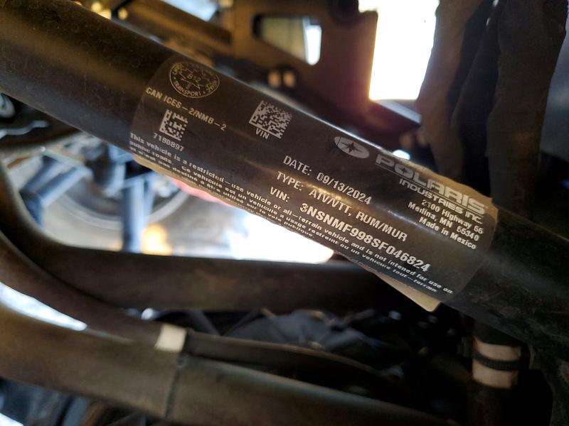 75094715 :رقم المزاد ، 3NSNMF998SF046824 vin ، 2025 Polaris Rzr Xp 100 مزاد بيع