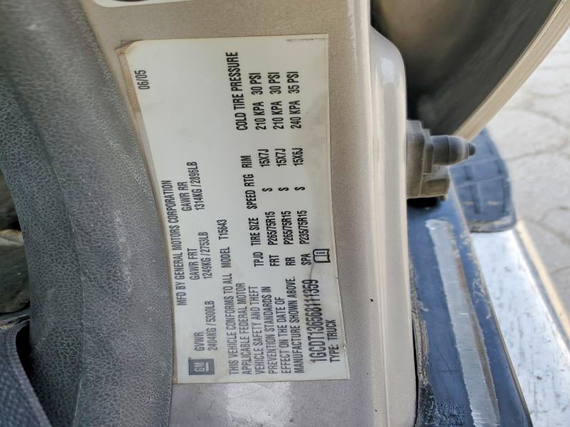 Aukcja sprzedaży 2006 Chevrolet Colorado, vin: 1GCDT136568111359, numer aukcji: 78654635