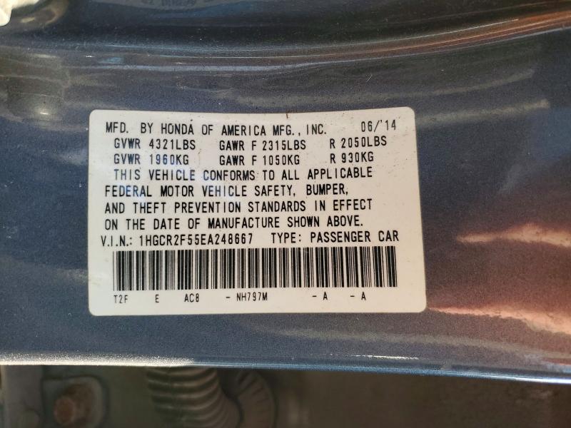 Aukcja sprzedaży 2014 Honda Accord, vin: 1HGCR2F55EA248667, numer aukcji: 79075055