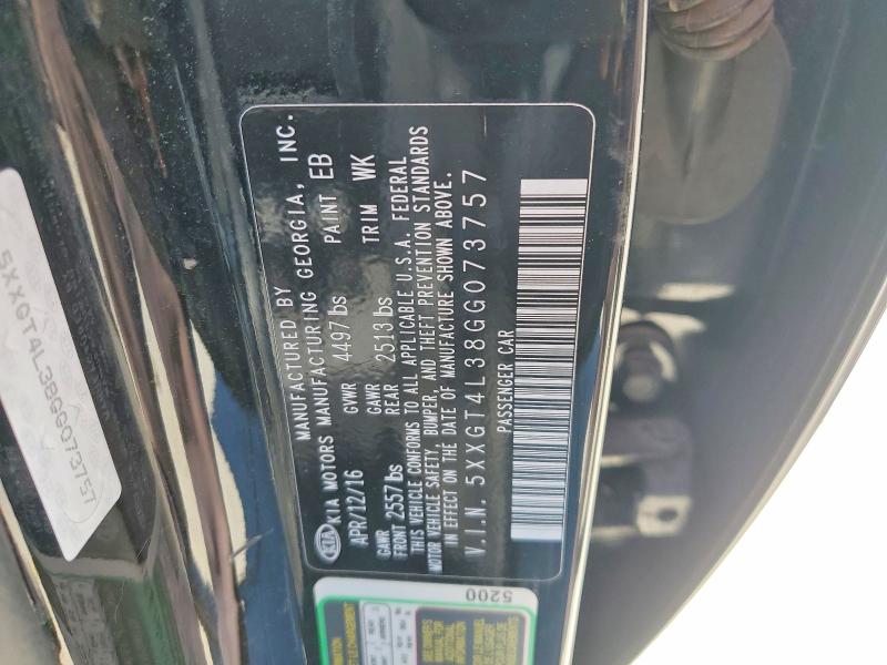 Продажа на аукционе авто 2016 Kia Optima, vin: 5XXGT4L38GG073757, номер лота: 79383385