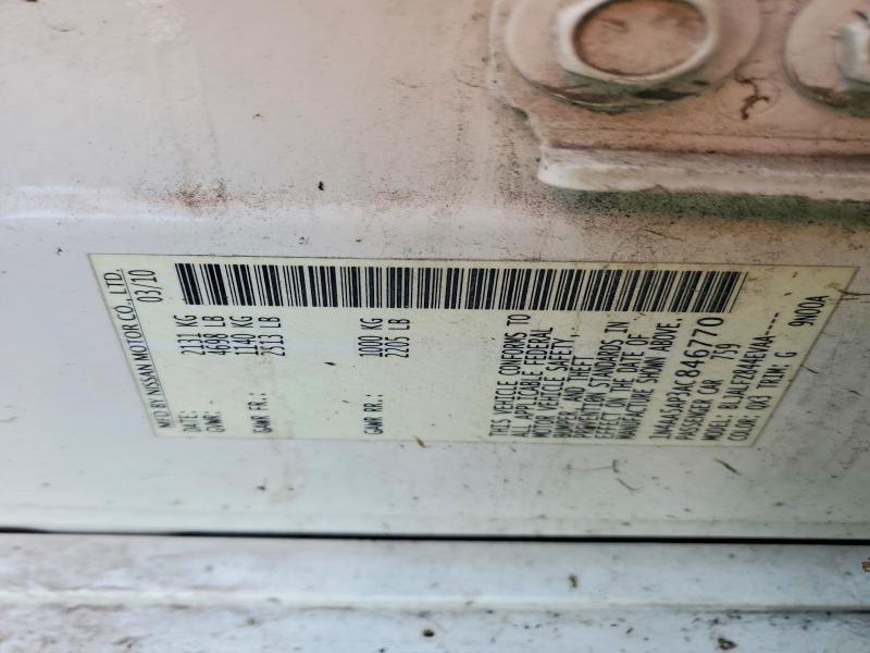 Продажа на аукционе авто 2010 Nissan Maxima, vin: 1N4AA5AP3AC846770, номер лота: 78365105