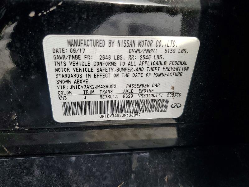 Aukcja sprzedaży 2018 Infiniti Q50, vin: JN1EV7AR2JM436052, numer aukcji: 75015825