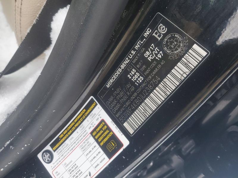 2018 Mercedes-benz C მანქანა იყიდება აუქციონზე, vin: 55SWF4KB0JU238754, აუქციონის ნომერი: 76794075