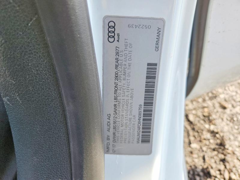 Продажа на аукционе авто 2017 Audi A7, vin: WAUW2AFCXHN089759, номер лота: 75903305