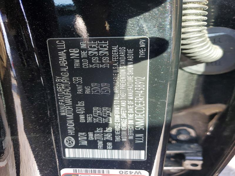 Продаж на аукціоні авто 2024 Hyundai Tucson, vin: 5NMJECDE3RH438912, номер лоту: 78081765