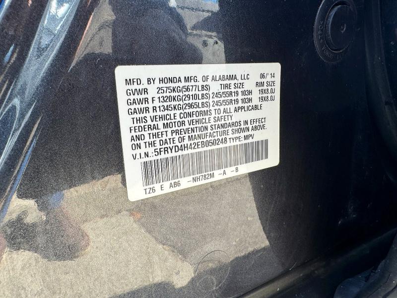 Продажа на аукционе авто 2014 Acura Mdx Techno, vin: 5FRYD4H42EB050248, номер лота: 77826575