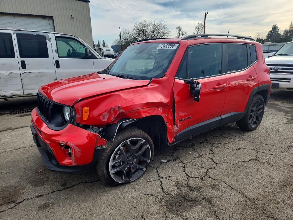2022 Jeep Renegade L მანქანა იყიდება აუქციონზე, vin: ZACNJDB11NPN89218, აუქციონის ნომერი: 75455595