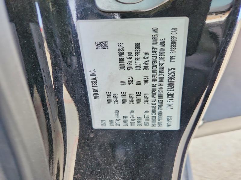 Продажа на аукционе авто 2021 Tesla Model 3, vin: 5YJ3E1EA9MF982575, номер лота: 77099355