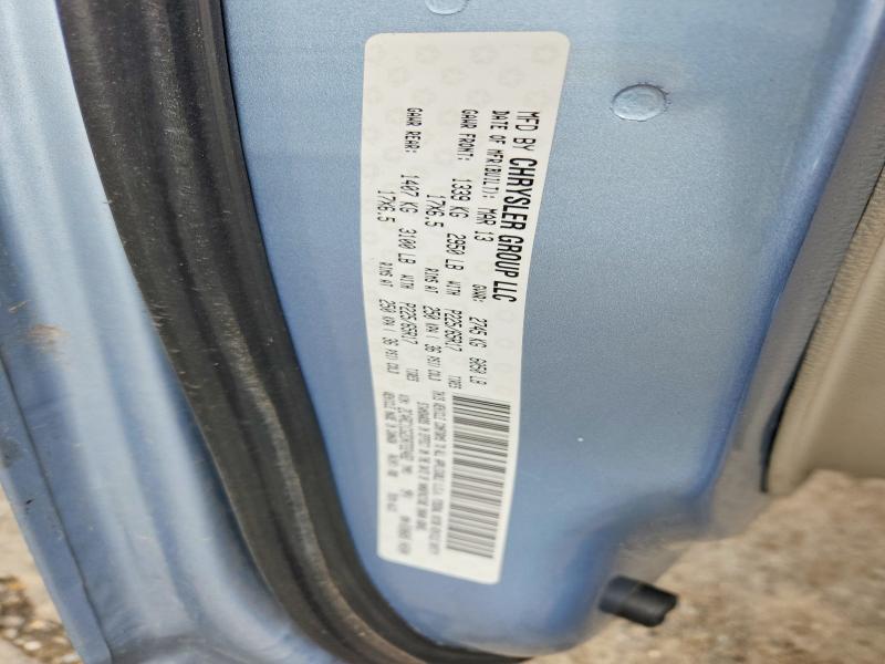 77703295 :رقم المزاد ، 2C4RC1CG2DR722482 vin ، 2013 Chrysler Town & Country مزاد بيع