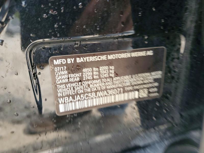 Продажа на аукционе авто 2018 Bmw 530, vin: WBAJA5C58JWA36071, номер лота: 78433605