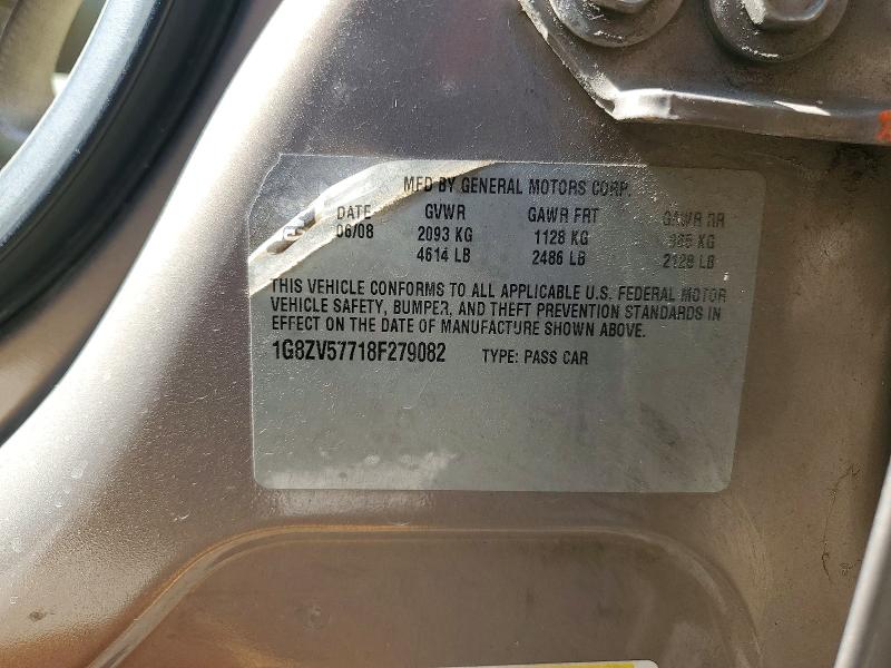 Продаж на аукціоні авто 2008 Saturn Aura, vin: 1G8ZV57718F279082, номер лоту: 77204745