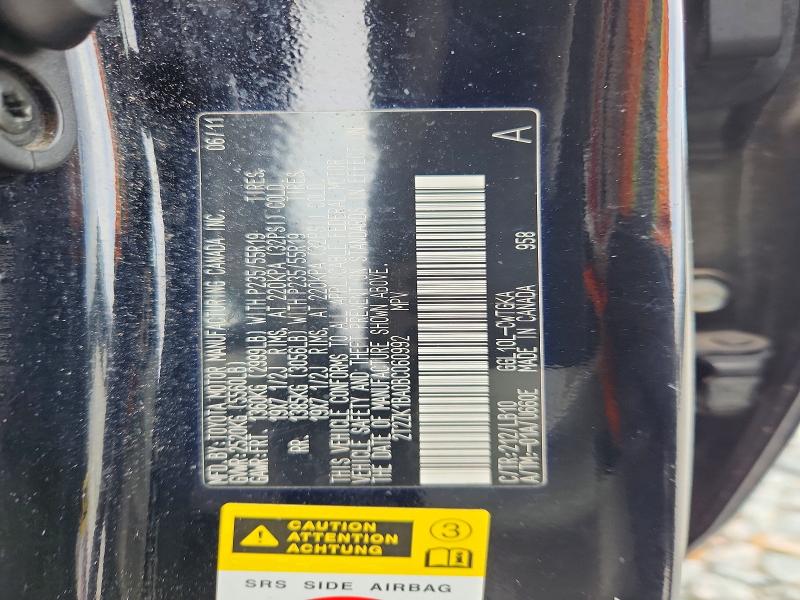 76718175 :رقم المزاد ، 2T2ZK1BA0BC060992 vin ، 2011 Lexus Rx مزاد بيع