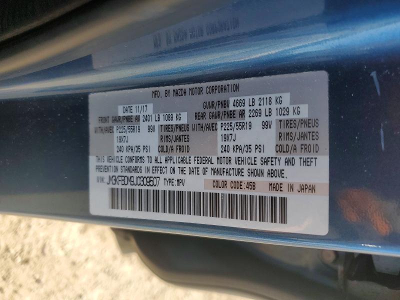 75788005 :رقم المزاد ، JM3KFBDM9J0309507 vin ، 2018 Mazda Cx-5 مزاد بيع