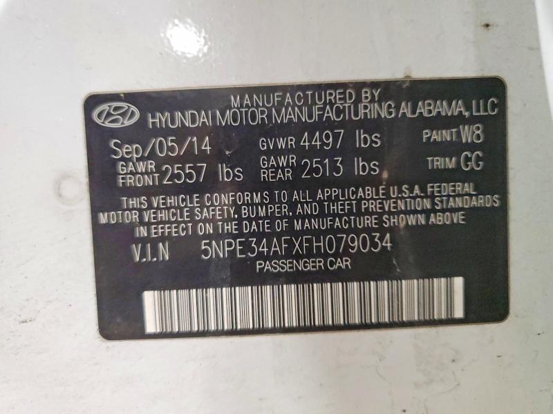 Продаж на аукціоні авто 2015 Hyundai Sonata, vin: 5NPE34AFXFH079034, номер лоту: 46728886