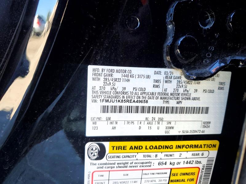 Продажа на аукционе авто 2024 Ford Expedition, vin: 1FMJU1K85REA49658, номер лота: 76026325