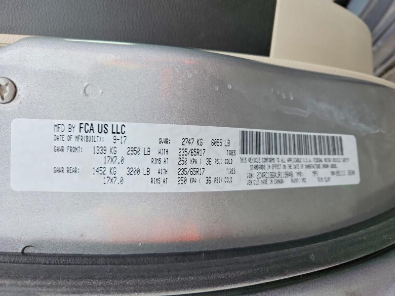 Продажа на аукционе авто 2018 Chrysler Pacifica, vin: 2C4RC1BGXJR119048, номер лота: 74419805