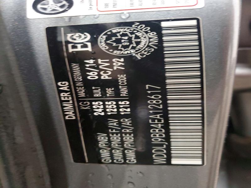 Aukcja sprzedaży 2014 Mercedes-benz Cls, vin: WDDLJ9BB4EA128617, numer aukcji: 76940155