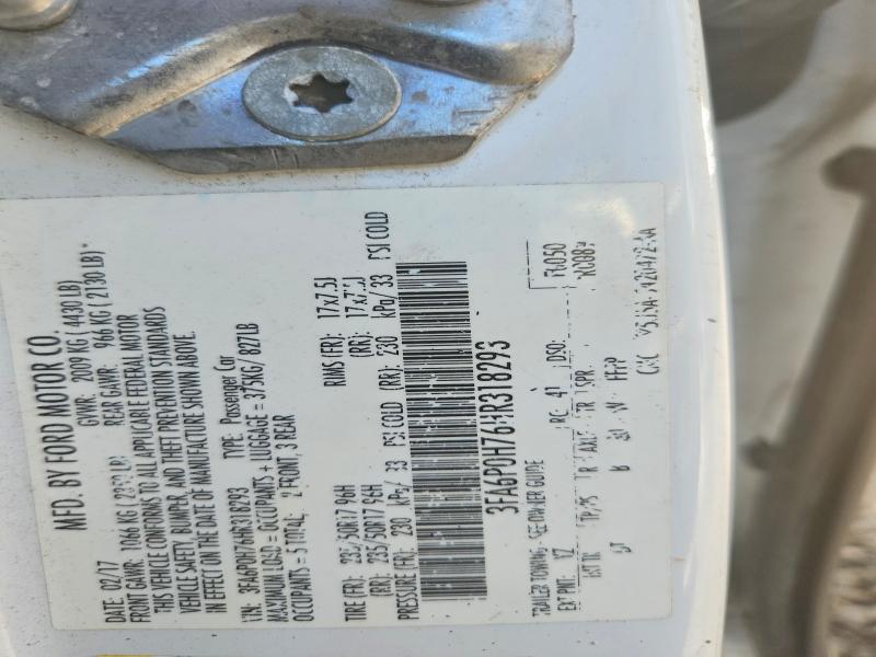 Продаж на аукціоні авто 2017 Ford Fusion, vin: 3FA6P0H76HR318293, номер лоту: 76228675